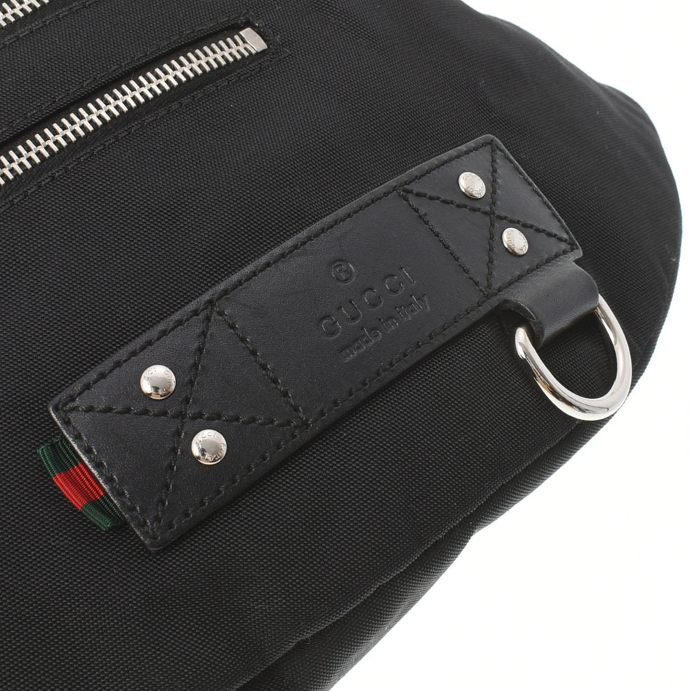 Gucci Body Bag Black Zipper Canvas Shoulder - Picture 5 of 16